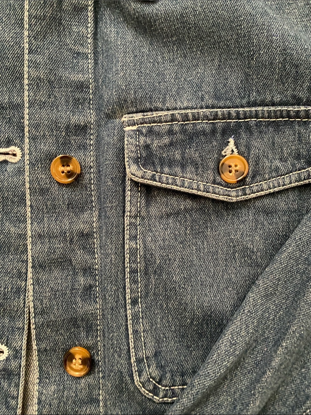 Cavalini Women's Dark Blue Denim Button-Front Jacket - Picture 3 of 6